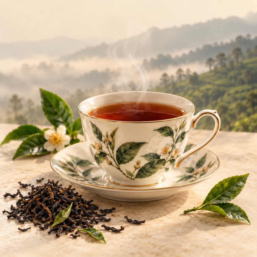 A cup of Laxapana tea